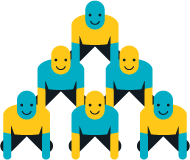 Human pyramid