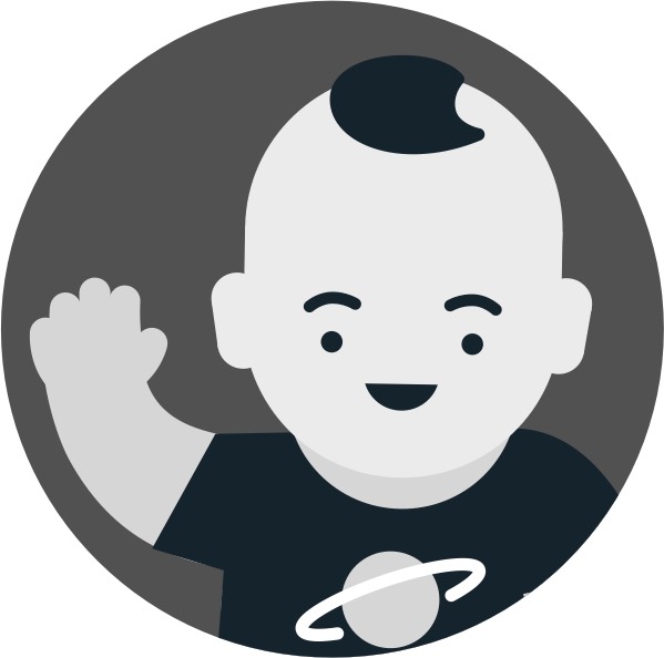 A baby waving